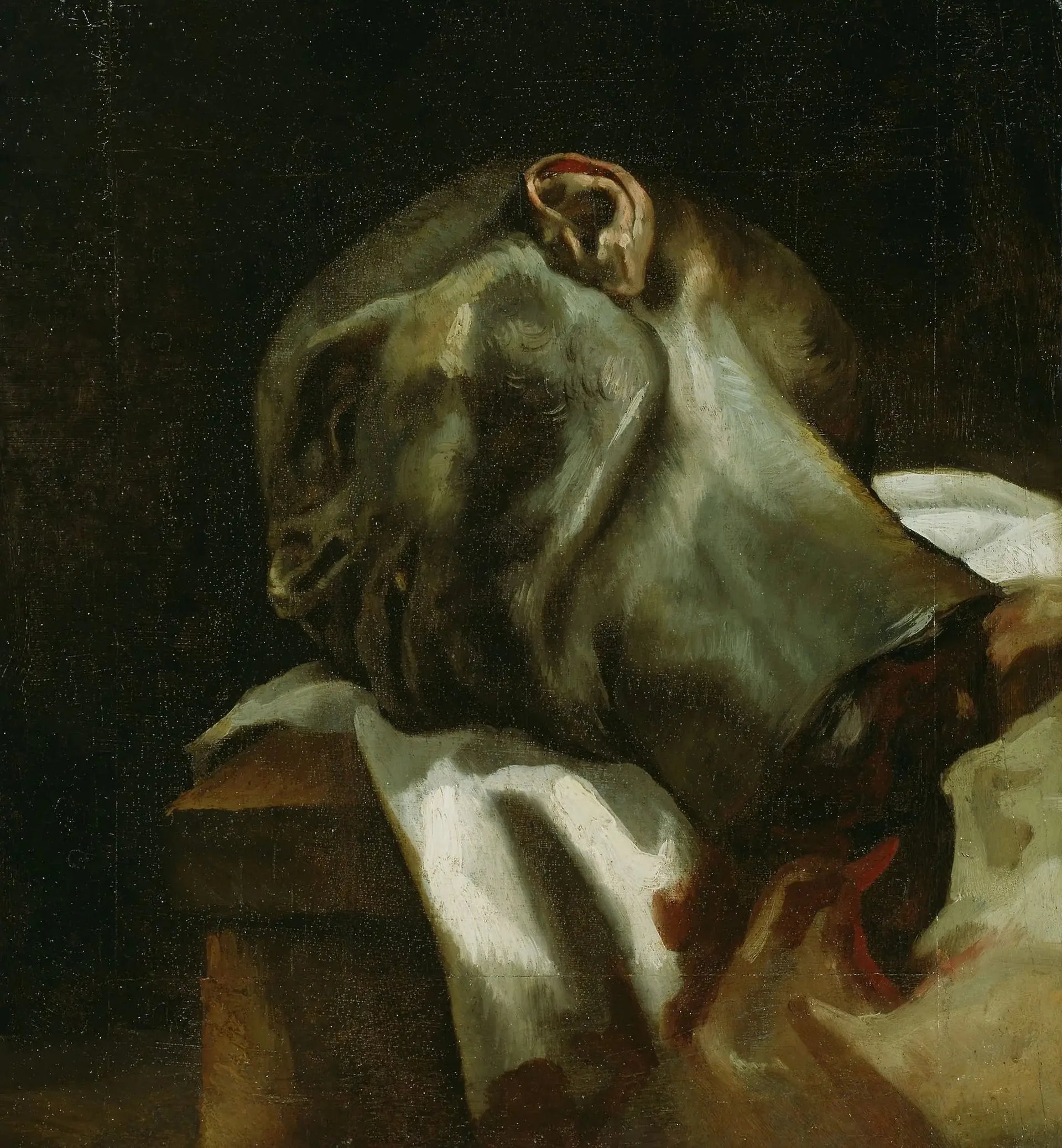 Tête d'un homme guillotiné - Théodore Géricault image 1 reproduction d’œuvre d’art à l’huile