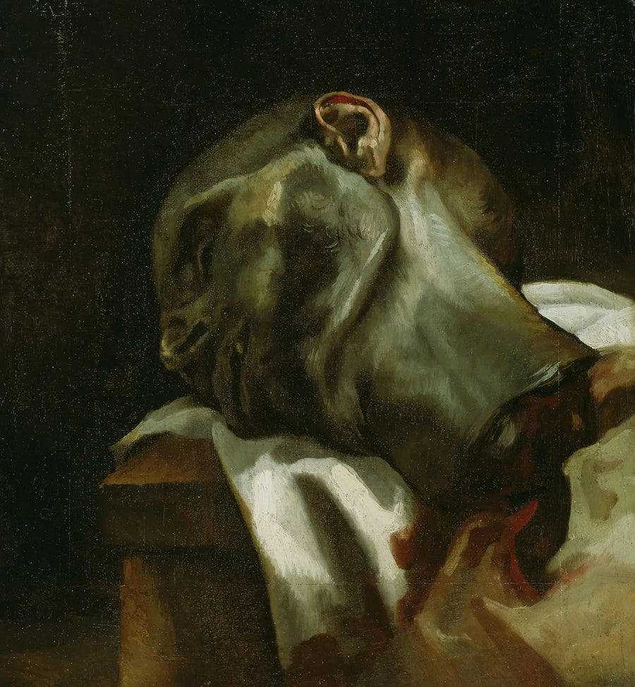 Tête d'un homme guillotiné - Théodore Géricault