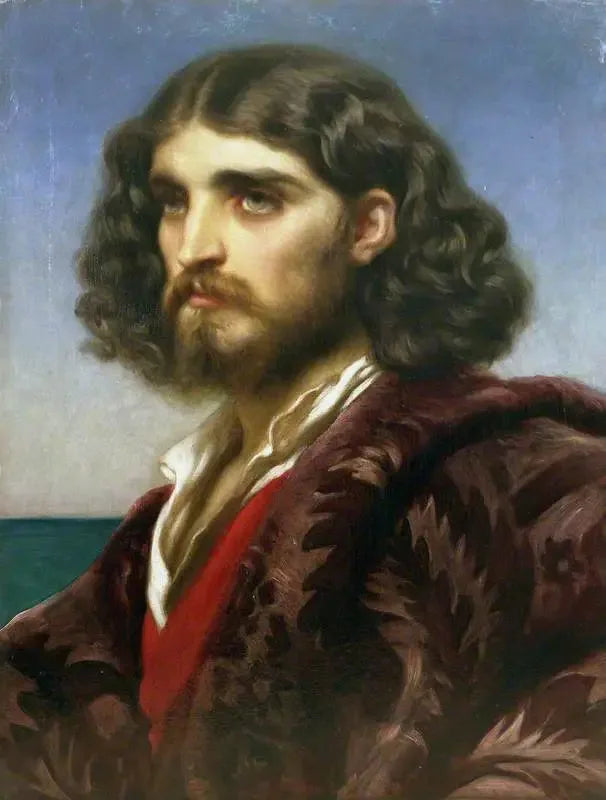 Tête d'un Italien - Frederic Leighton image 1 tableau peint à l’huile sur toile