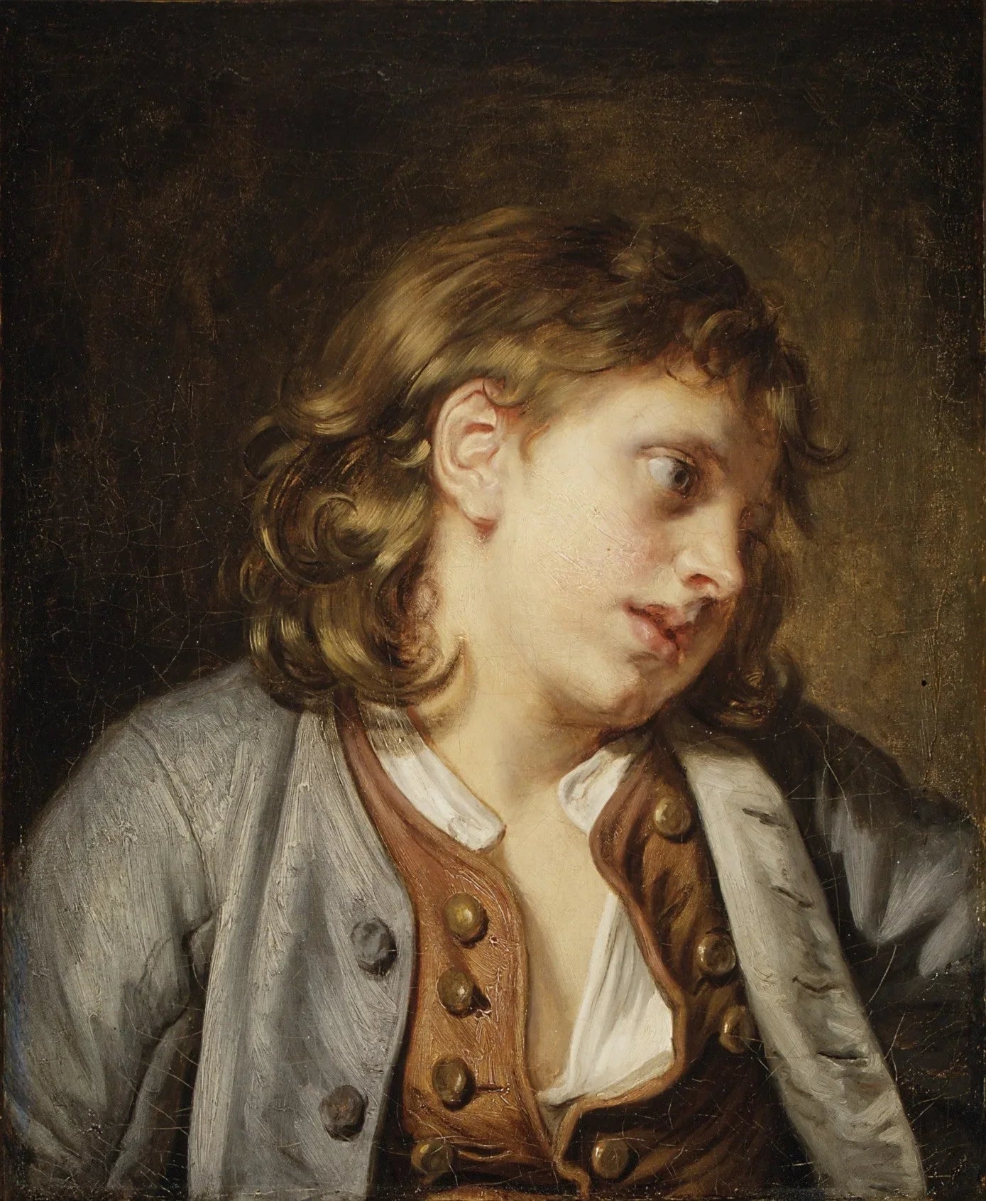 Tête d'un jeune garçon - Jean-Baptiste Greuze image 1 copie peinte à la main à l’huile