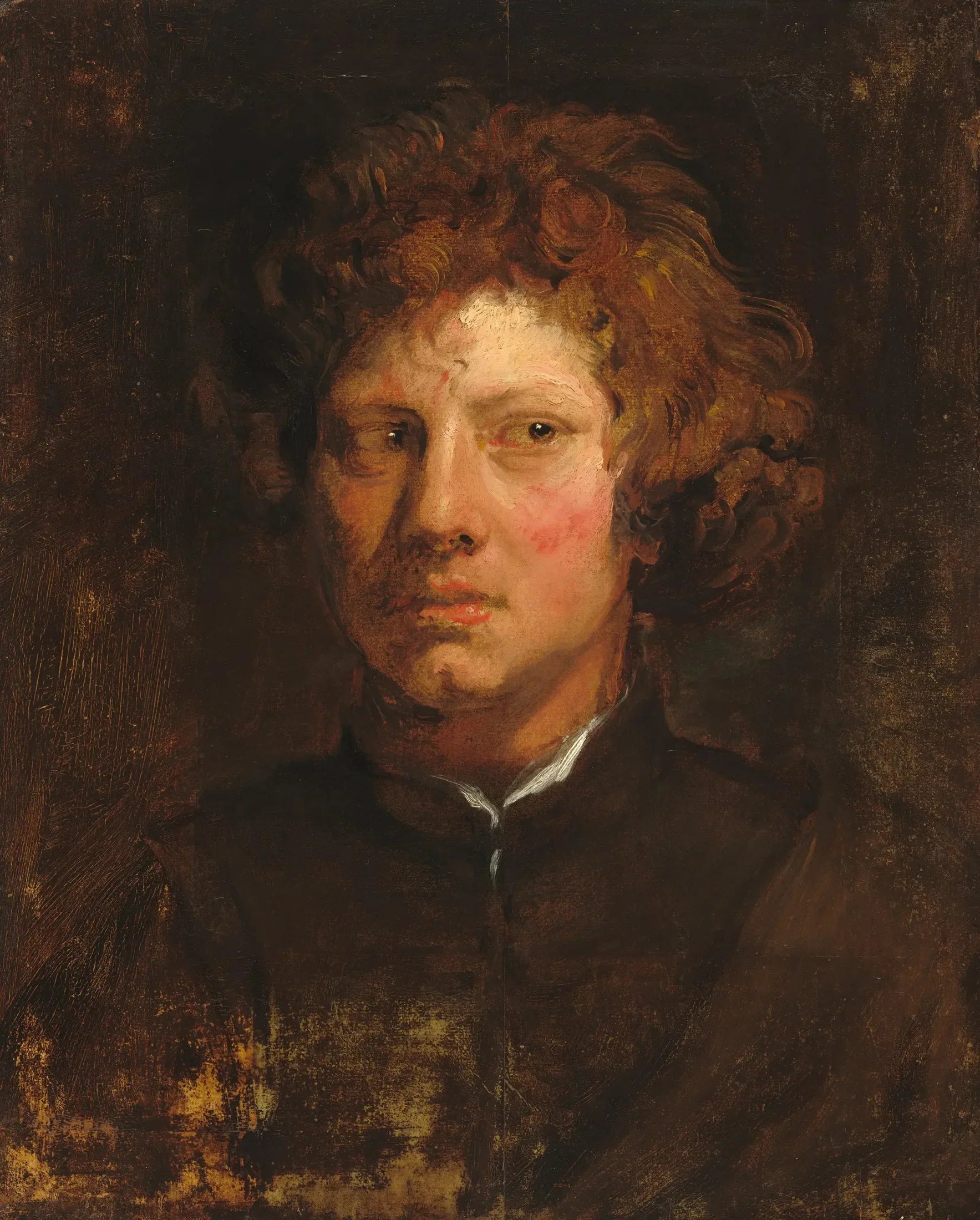 Tête d'un jeune homme - Antoine van Dyck image 1 copie peinte à la main à l’huile