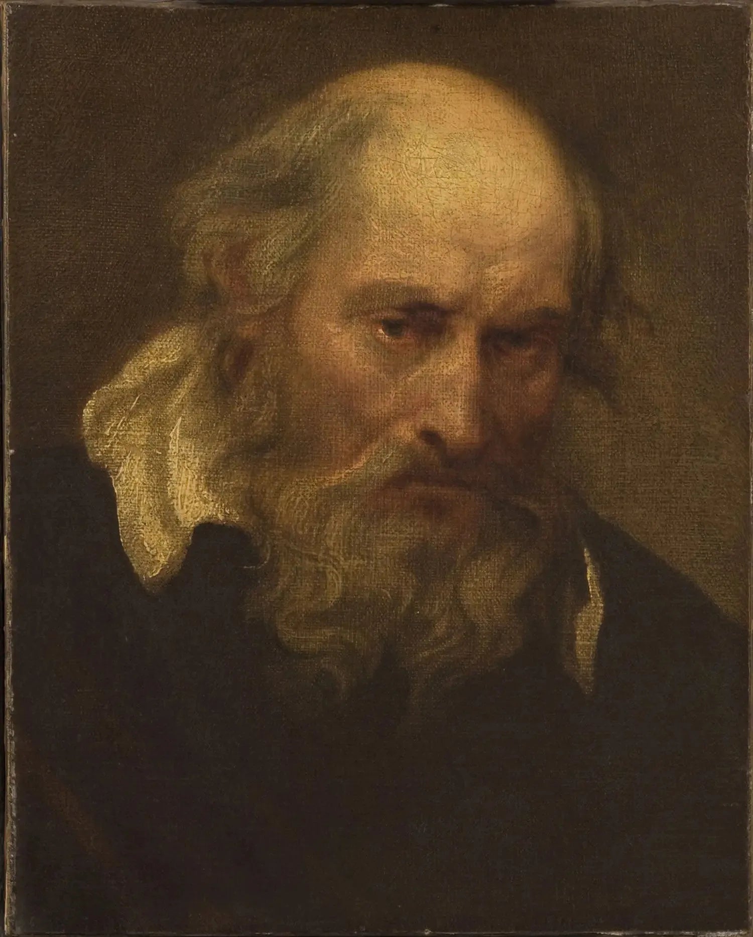 Tête d'un vieil homme - Antoine van Dyck image 1 reproduction de peinture à l’huile