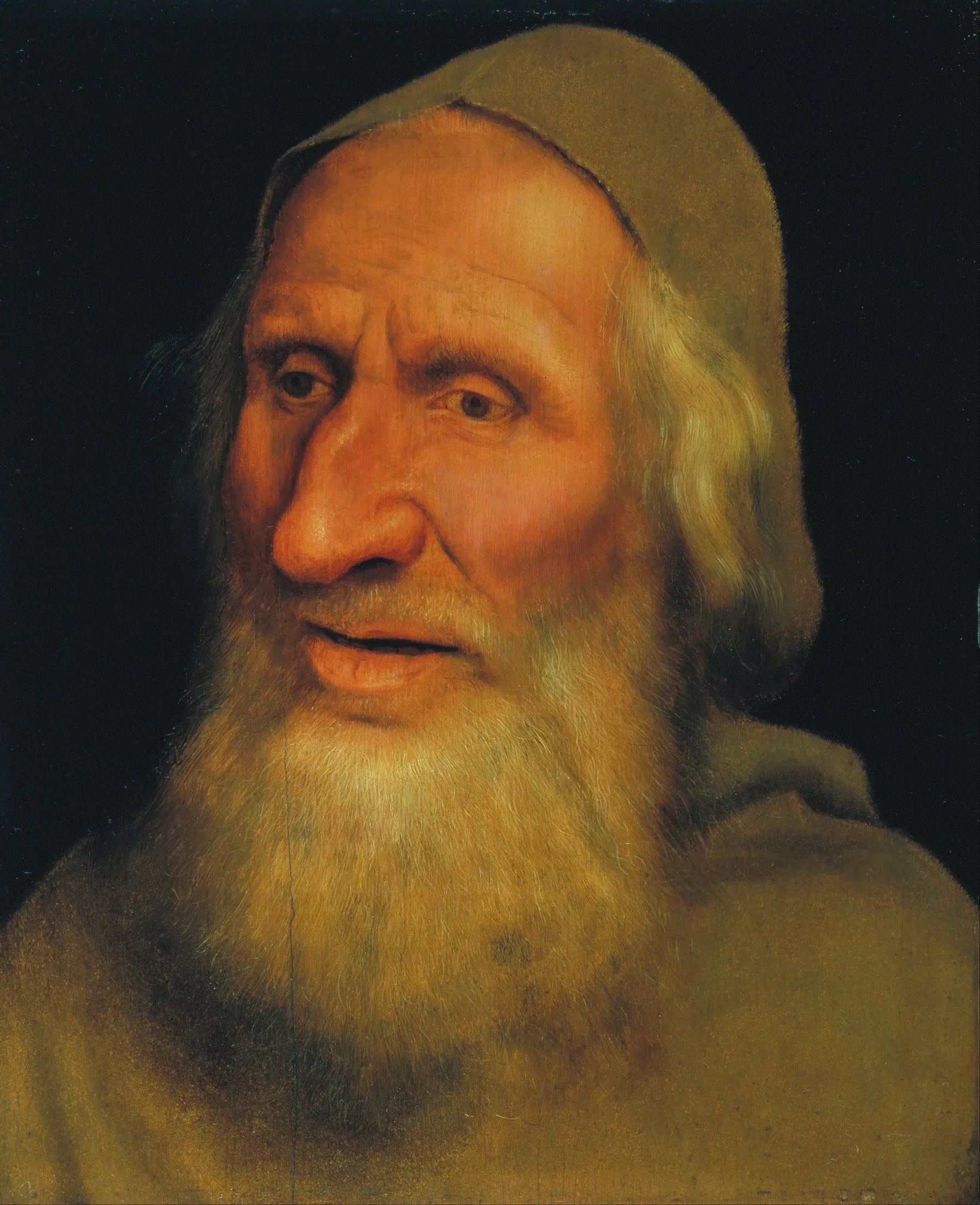 Tête d'un vieil homme - Quentin Metsys image 1 reproduction de peinture à l’huile