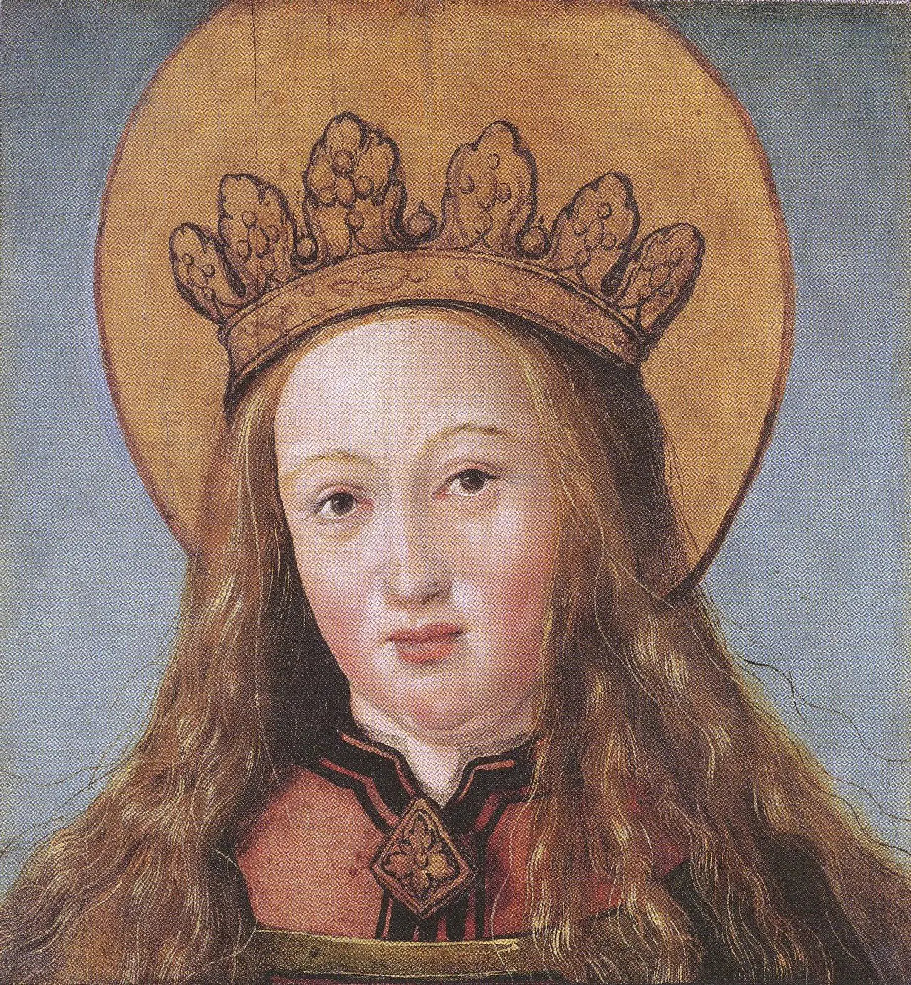 Tête d'une sainte - Hans Holbein le Jeune image 1 tableau peint à l’huile sur toile