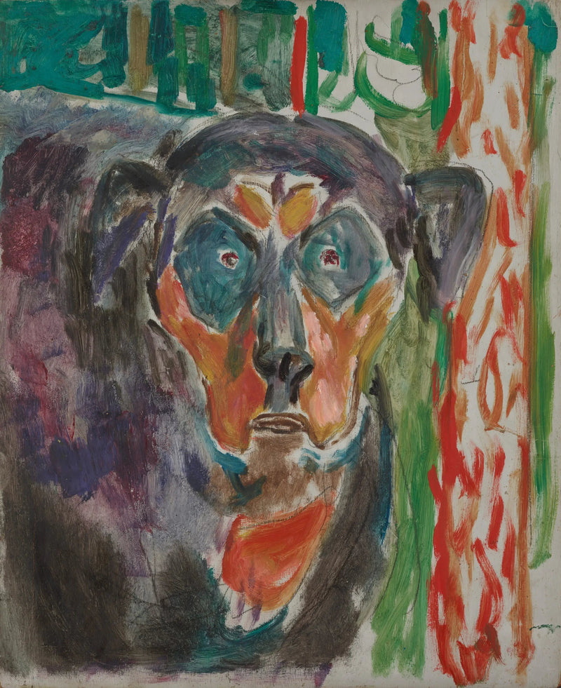Tête de chien - Edvard Munch