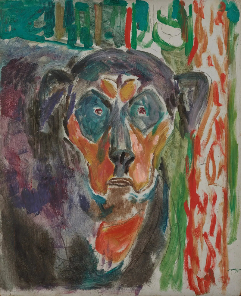 Tête de chien - Edvard Munch