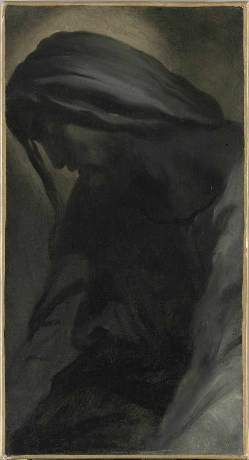 Tête de Christ - Théodore Chassériau image 1 reproduction artisanale de tableau