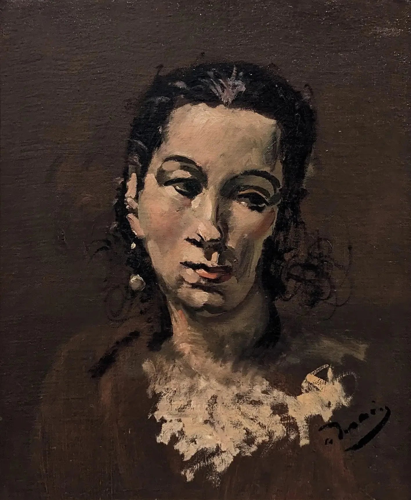 Tête de femme - André Derain image 1 reproduction de peinture à l’huile