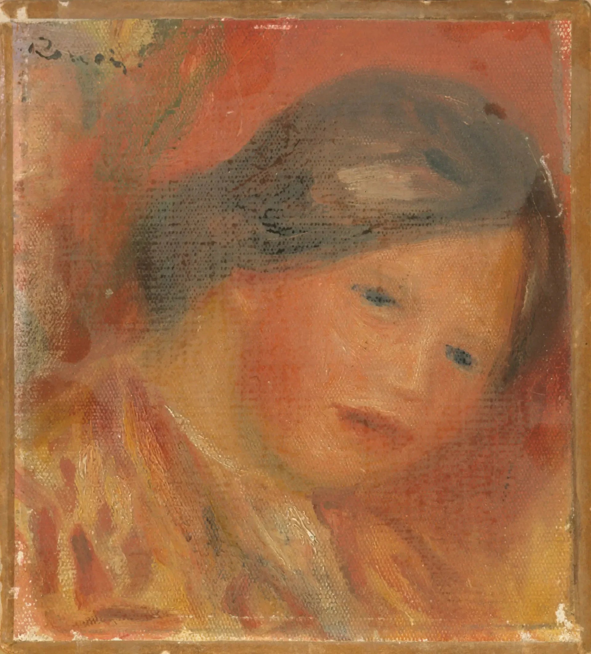 Tête de femme - Pierre-Auguste Renoir image 1 reproduction d’œuvre d’art à l’huile