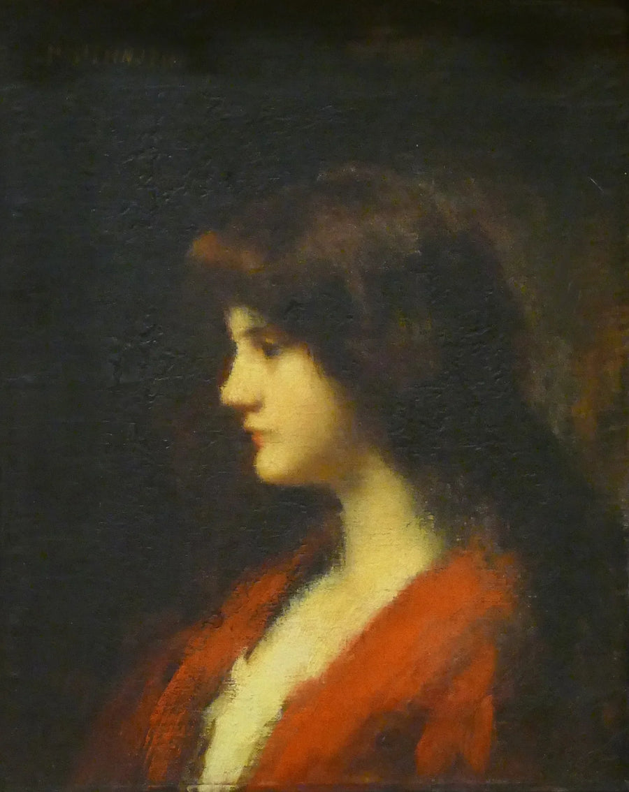 Tête de femme, profil - Jean-Jacques Henner