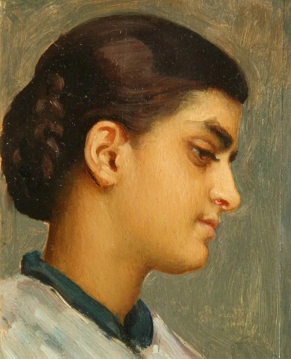 Tête de fille espagnole - Frederic Leighton image 1 reproduction réalisée par Alpha Reproduction