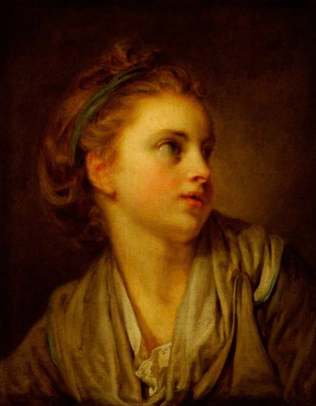 Tête de fille - Jean-Baptiste Greuze image 1 reproduction artisanale de tableau
