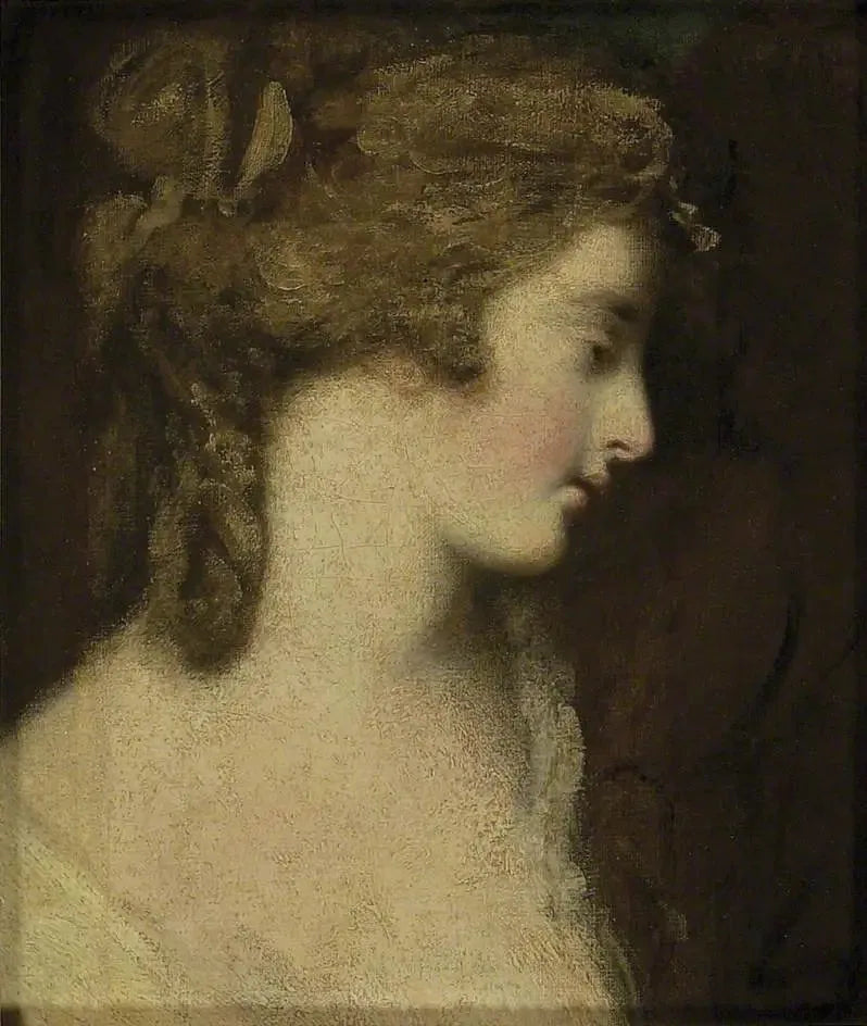 Tête de fille - Joshua Reynolds image 1 copie de tableau peinte à la main