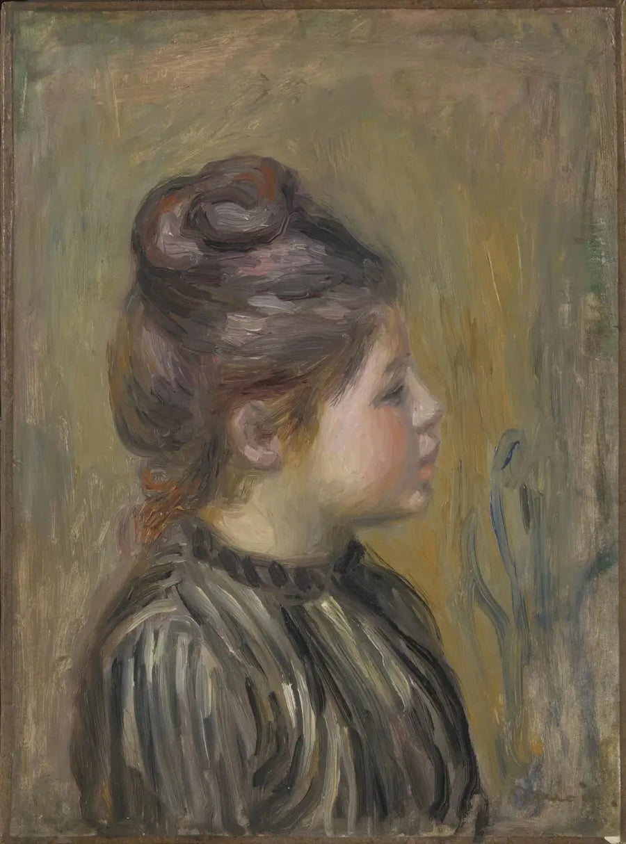 Tête de fille - Pierre-Auguste Renoir