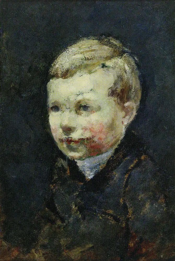 Tête de garçon - Edvard Munch image 1 copie de tableau peinte à la main