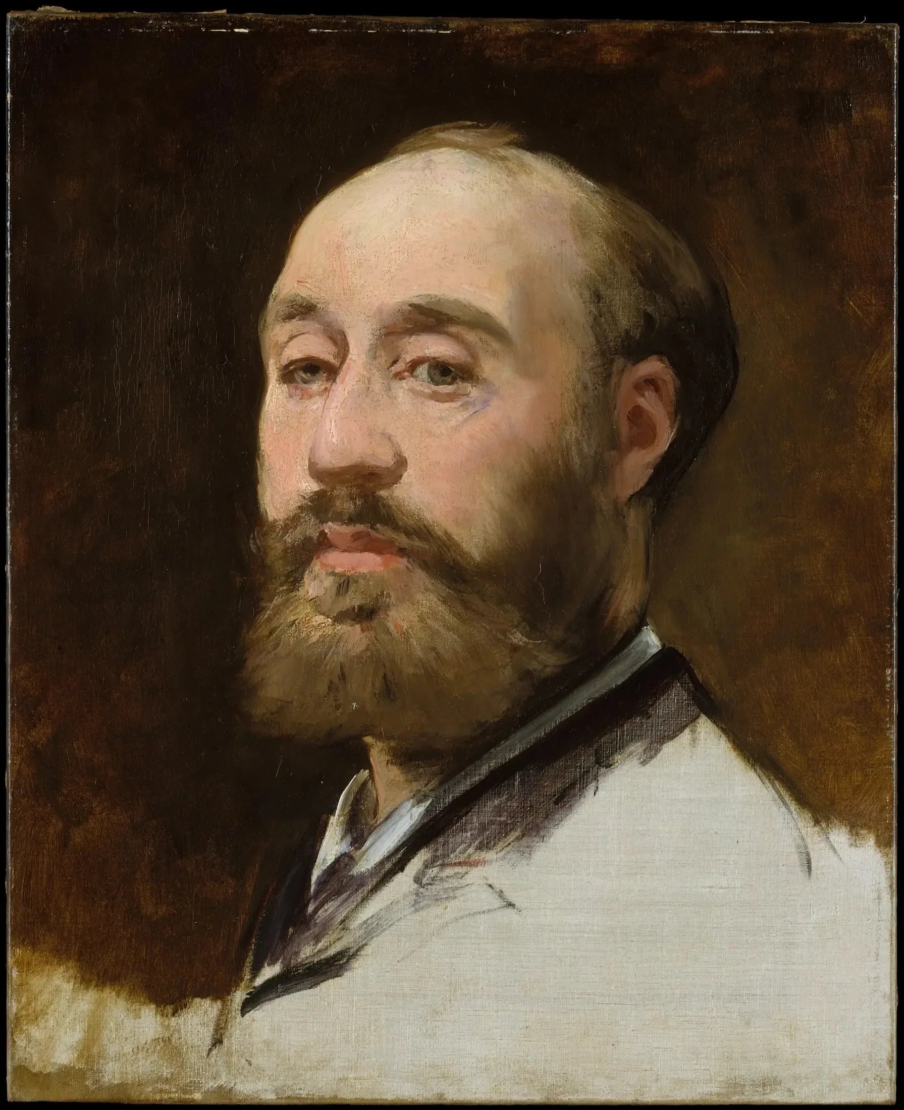 Tête de Jean-Baptiste Faure (1830–1914) - Édouard Manet image 1 copie peinte à la main à l’huile