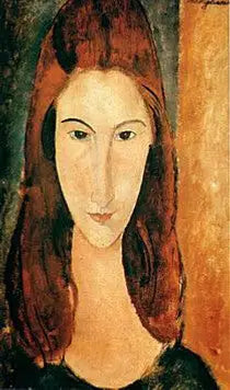 Tête de Jeanne Hébuterne de face - Amedeo Modigliani