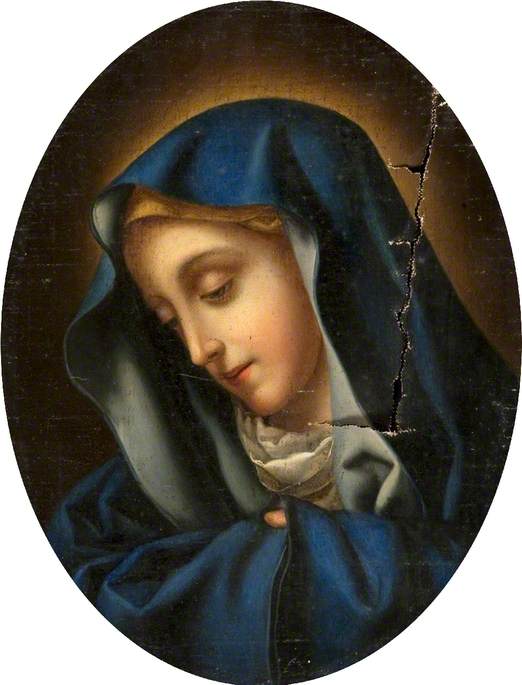 Tête de la Vierge - Carlo Dolci image 1 copie de tableau peinte à la main