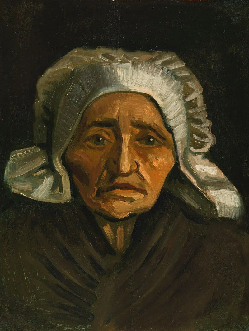 Tête de paysanne à la coiffe blanche - Vincent van Gogh