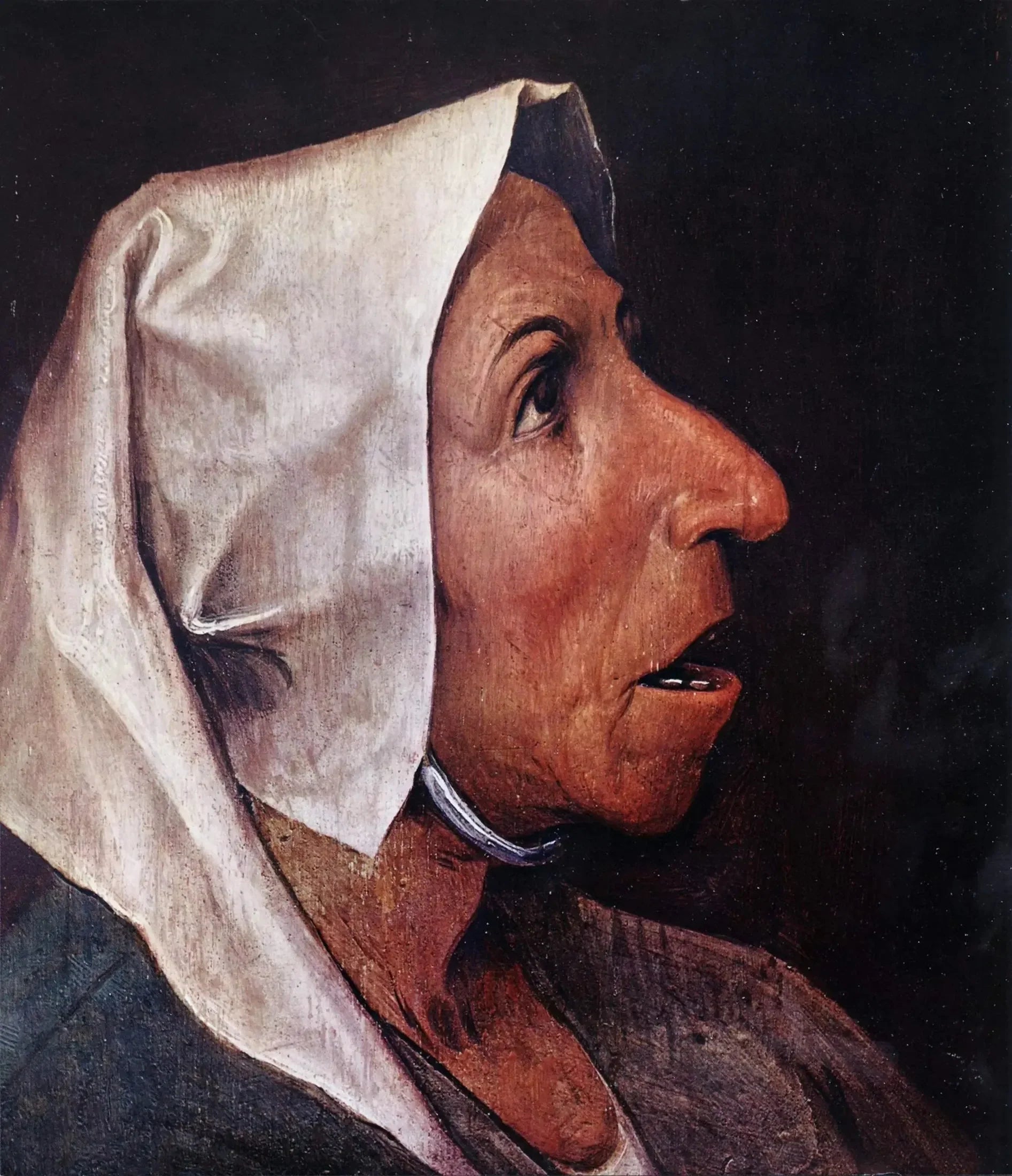 Tête de paysanne - Pieter Brueghel the Elder image 1 reproduction réalisée par Alpha Reproduction