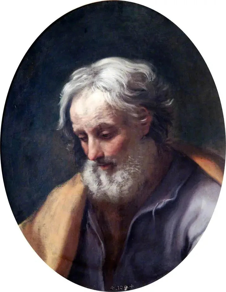 Tête de Saint Joseph - Guido Reni image 1 copie peinte à la main à l’huile