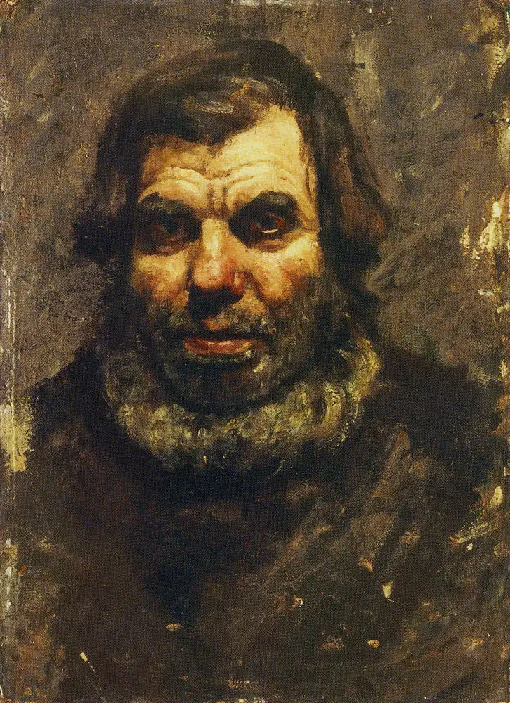 Tête de vieillard barbu - Edvard Munch