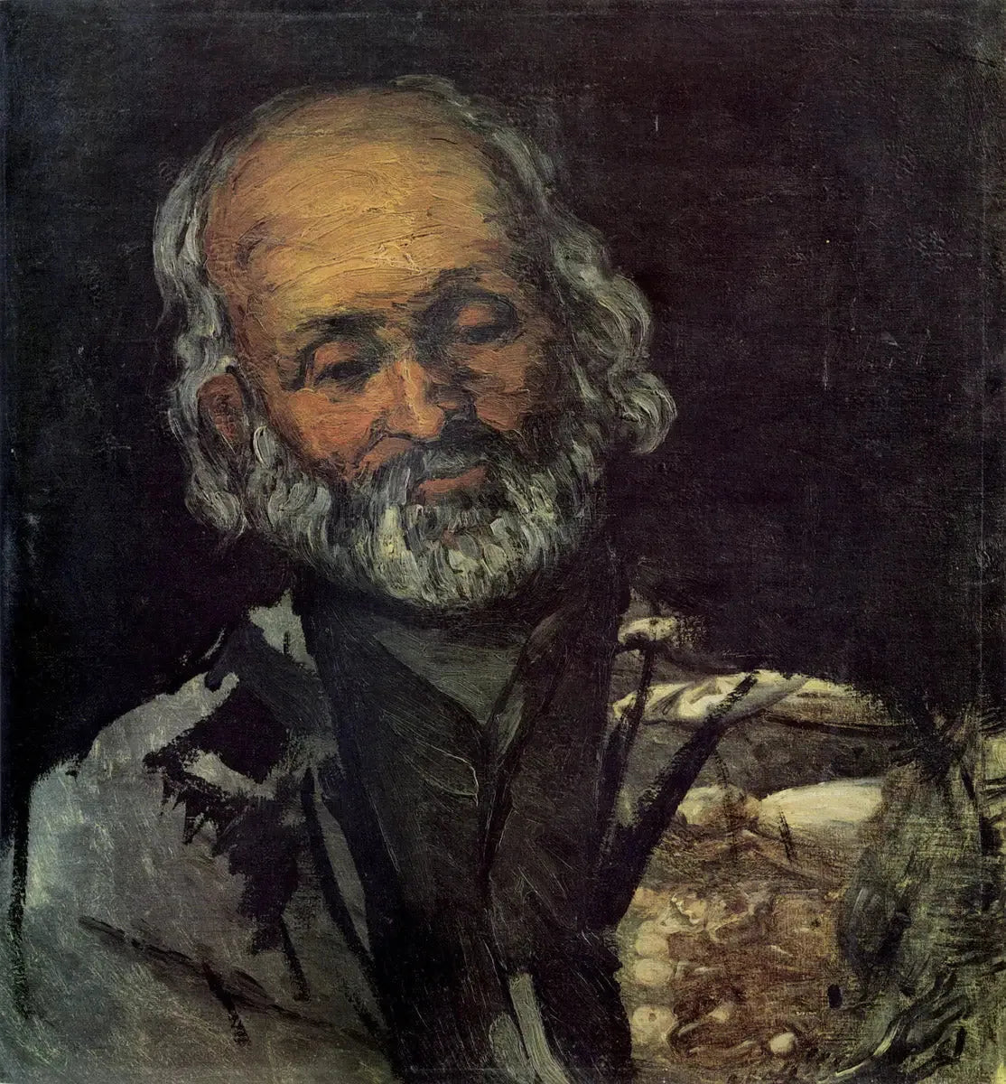 Tête de vieillard - Paul Cézanne image 1 copie peinte à la main à l’huile