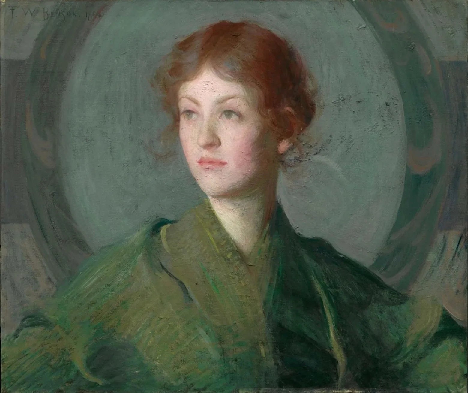 Tête décorative - Frank Weston Benson image 1 copie de tableau peinte à la main
