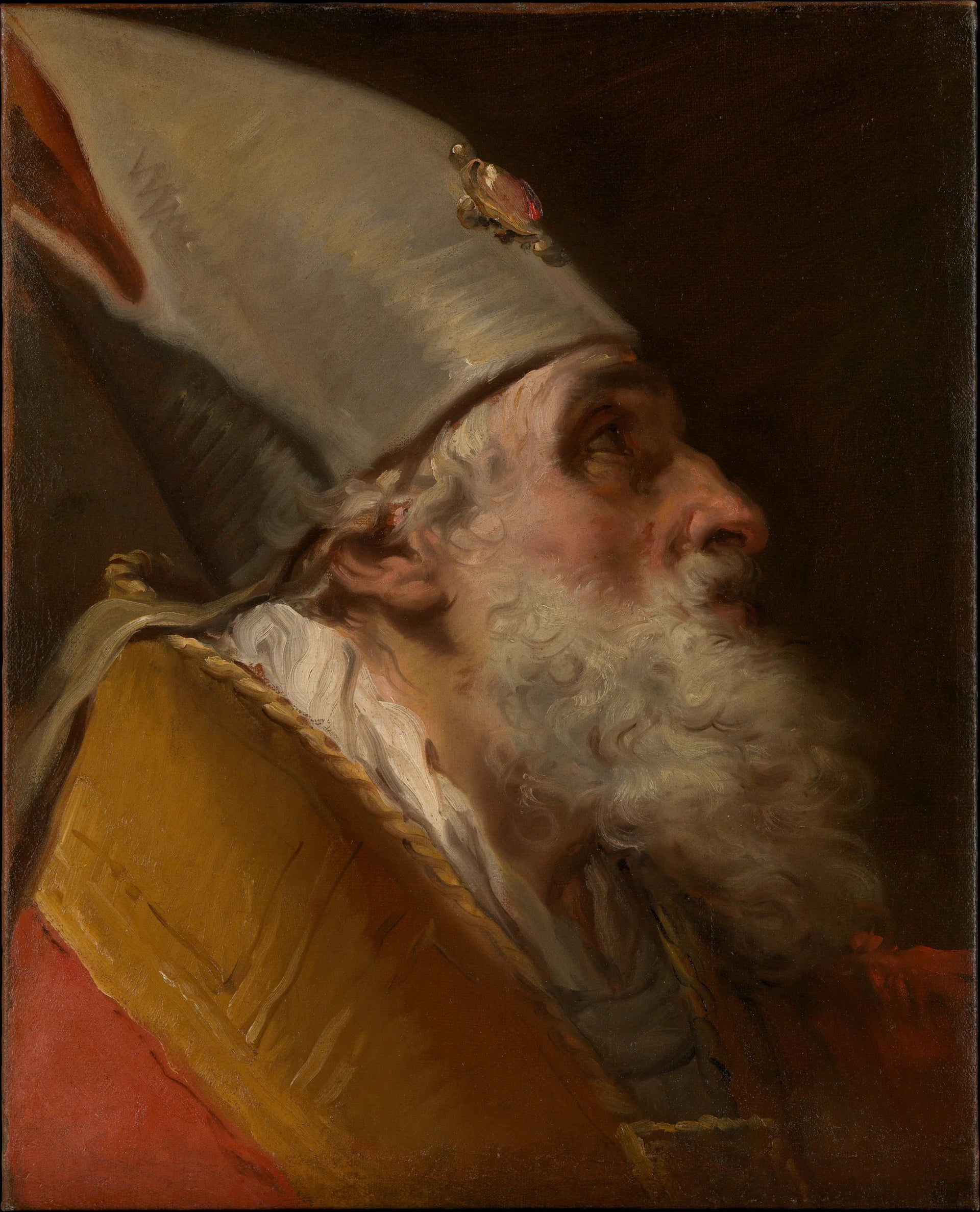 Tête d'un évêque - Gaetano Gandolfi
