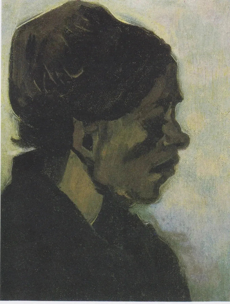 Profil de femme à la coiffe sombre, F153 – Van Gogh