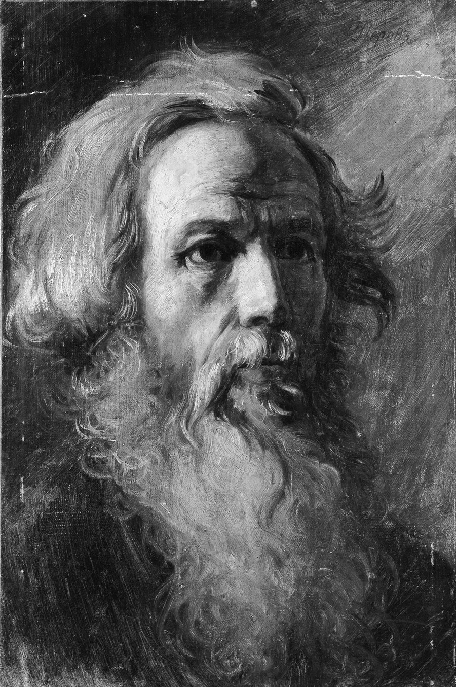 Tête d'homme - Vasilii Grigorievich Perov