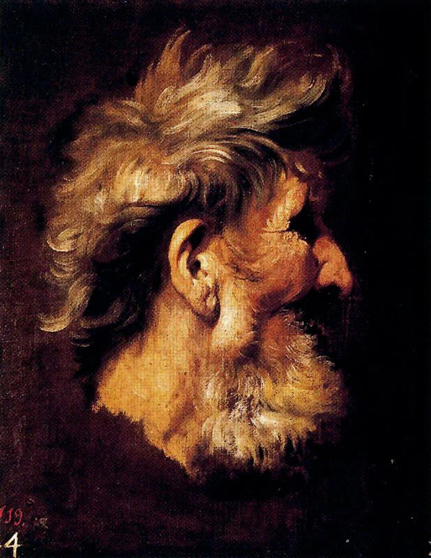 tête de vieil homme - Pietro Paolo Bonzi