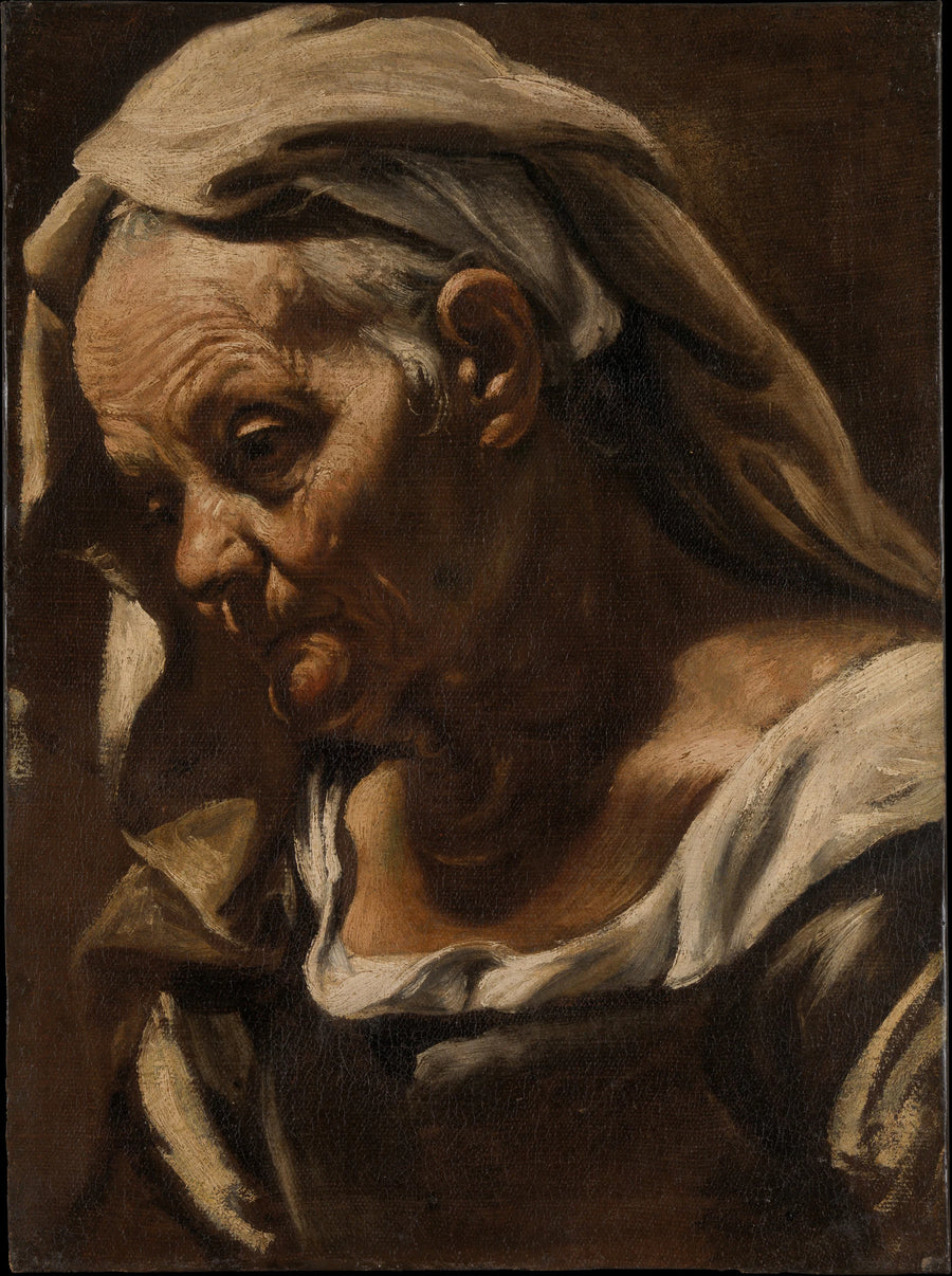 Tête de vieille femme - Orazio Borgianni