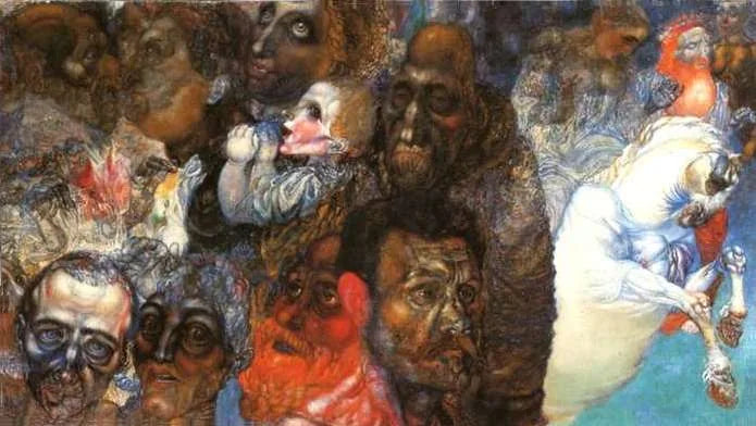 Têtes - Pavel Filonov image 1 reproduction d’œuvre d’art à l’huile