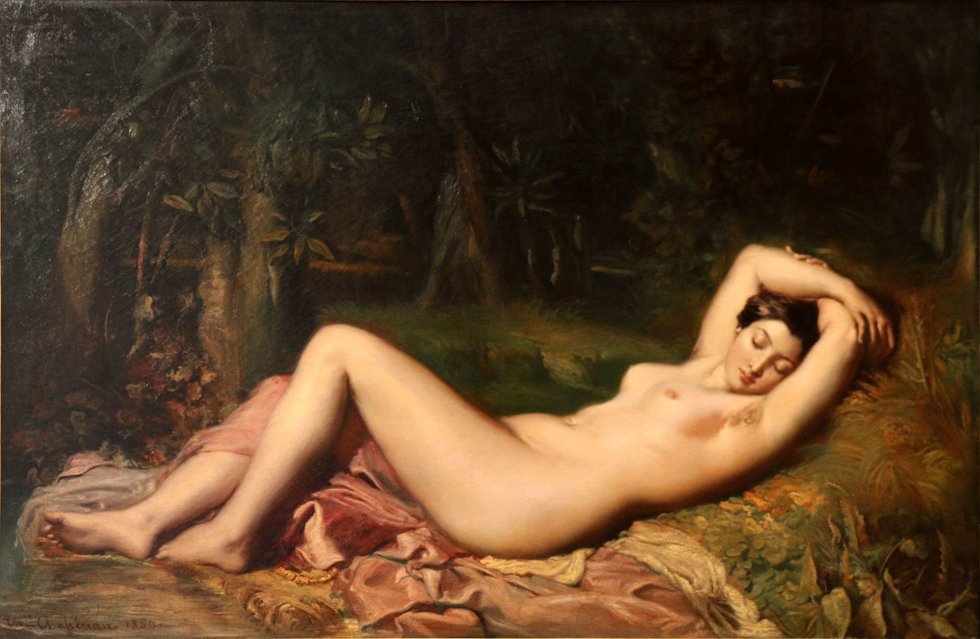 Nymphe endormie près d’une source - Théodore Chassériau