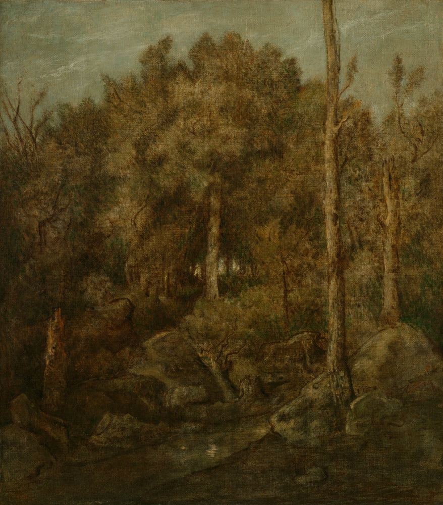 Cerfs dans la forêt de Fontainebleau - Théodore Rousseau