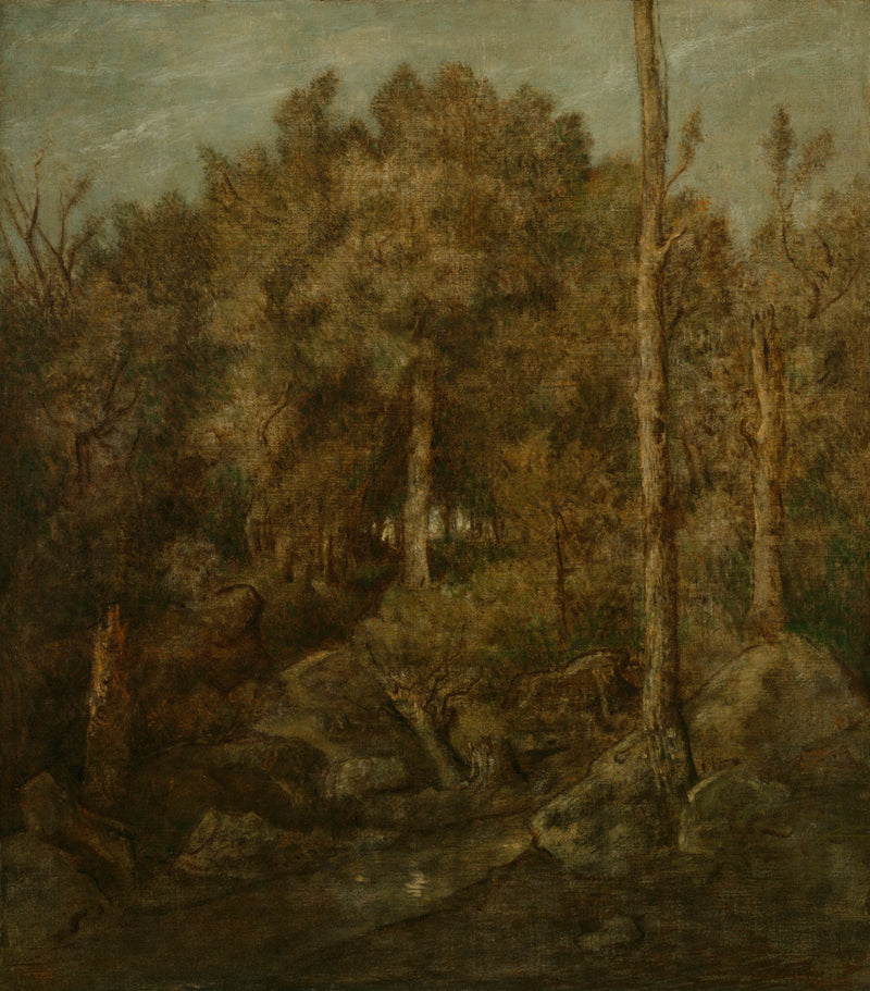 Cerfs dans la forêt de Fontainebleau - Théodore Rousseau