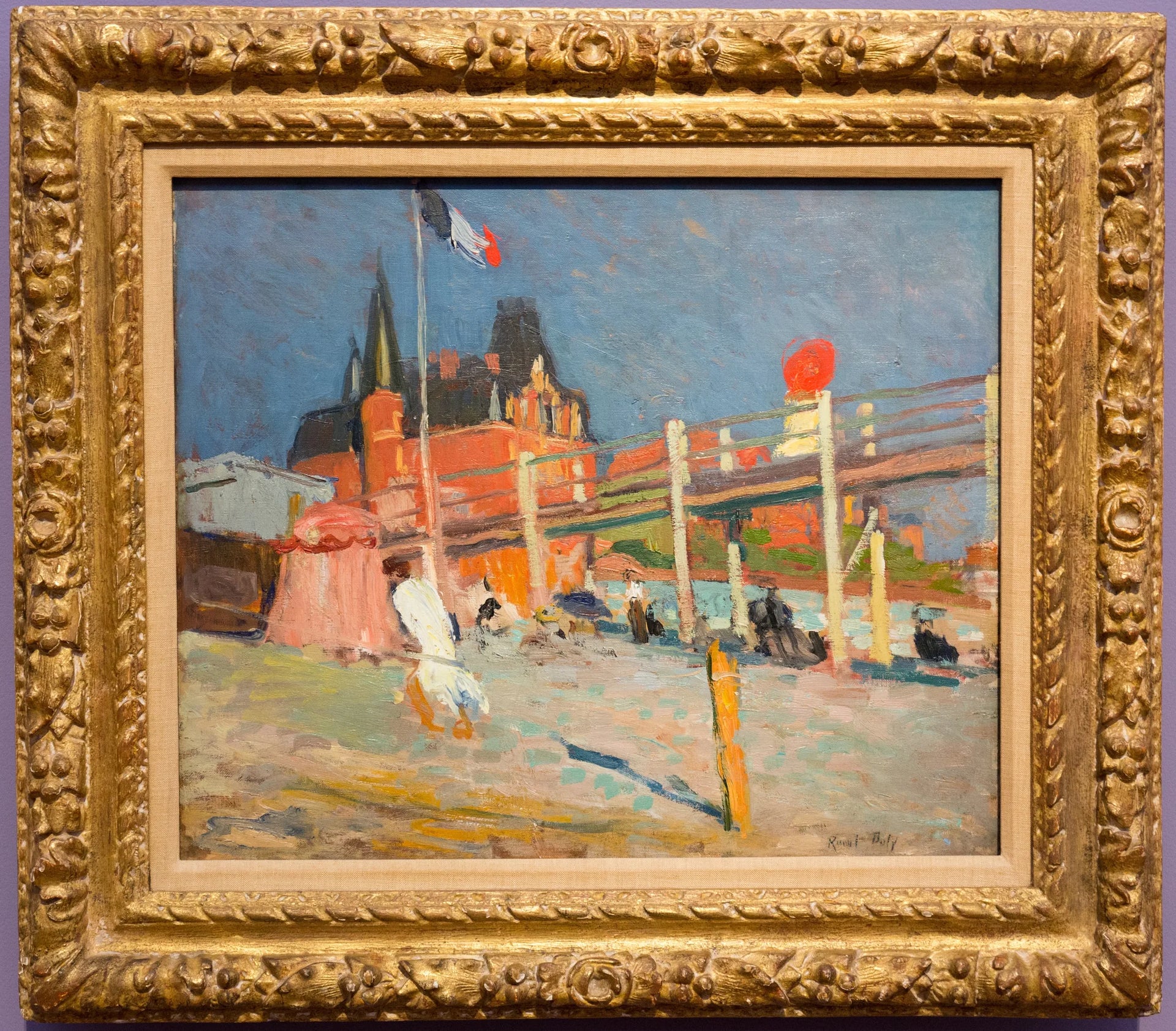The Beach of Sainte-Adresse - Raoul Dufy image 1 reproduction de peinture à l’huile