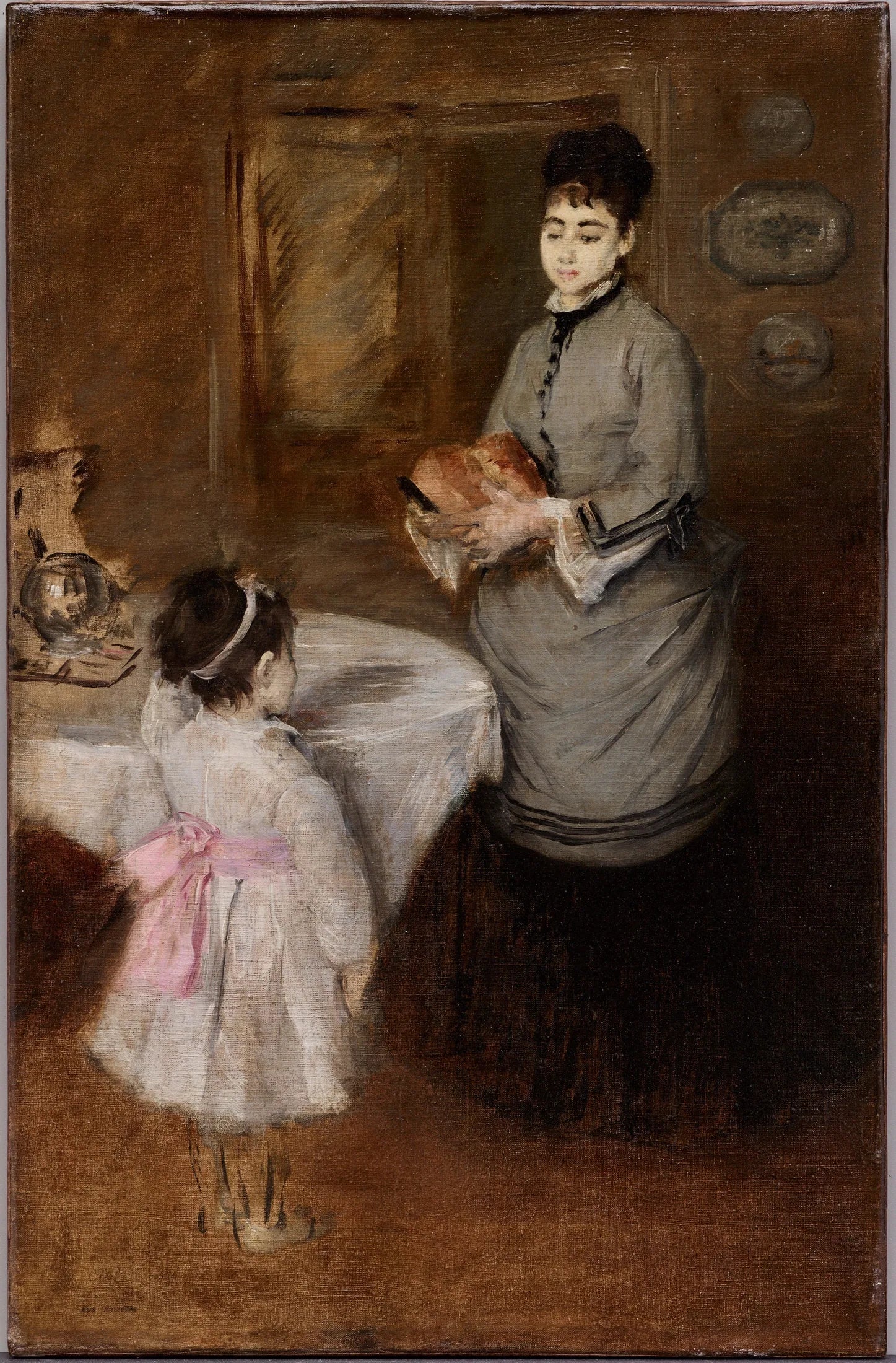 Thé de l'après-midi - Eva Gonzalès image 1 tableau peint à l’huile sur toile