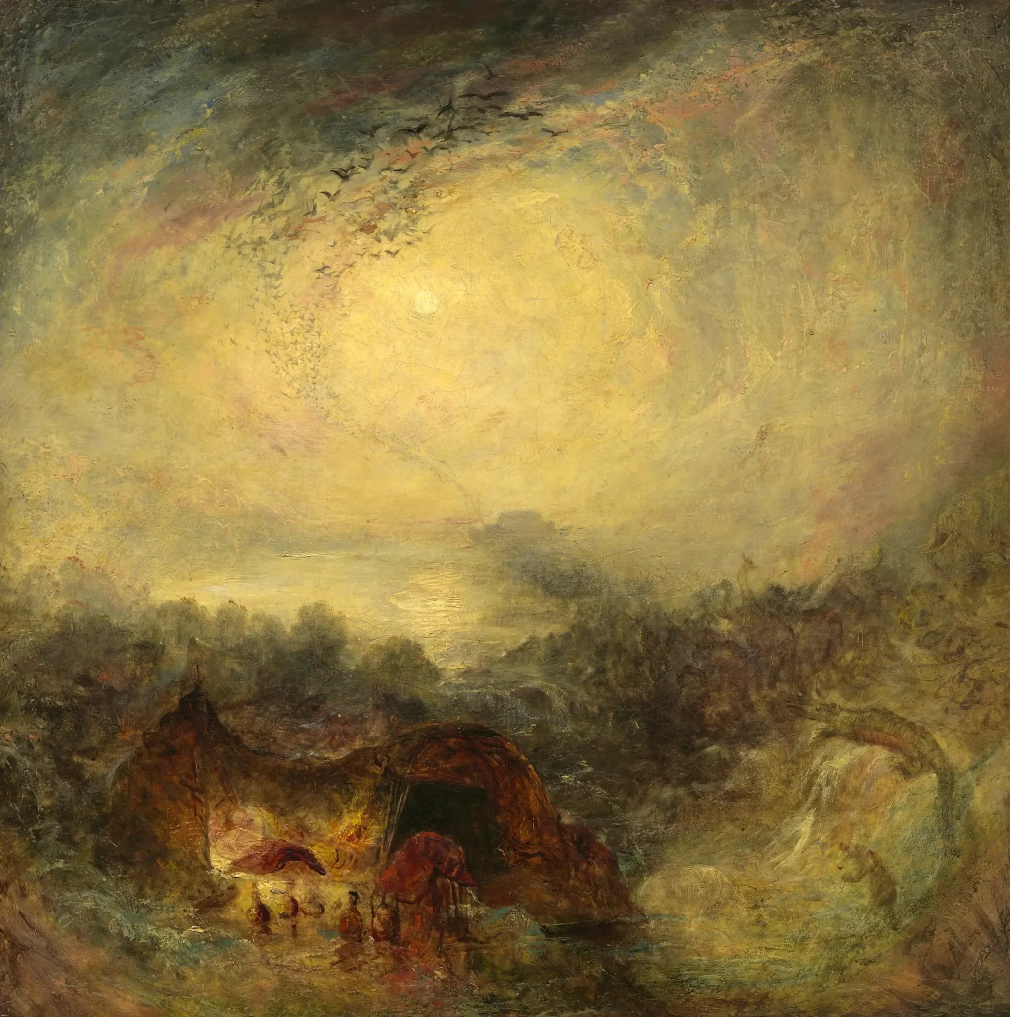 The Evening of the Deluge - J. M. W. Turner image 1 reproduction artisanale de tableau