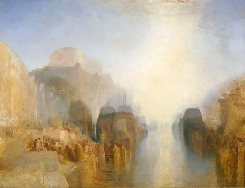 The Harbour of Brest: The Quayside and Château - J. M. W. Turner