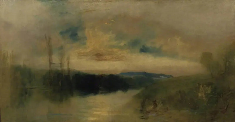 The Lake, Petworth, Sunrise - J. M. W. Turner