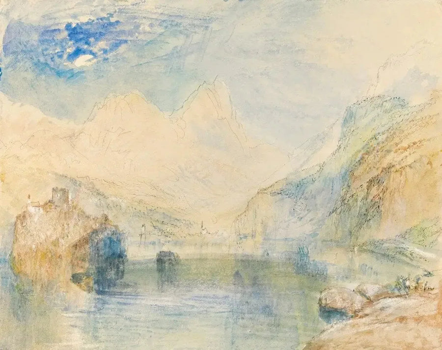 The Lauerzersee with Schwyz and the Mythen, Switzerland - J. M. W. Turner