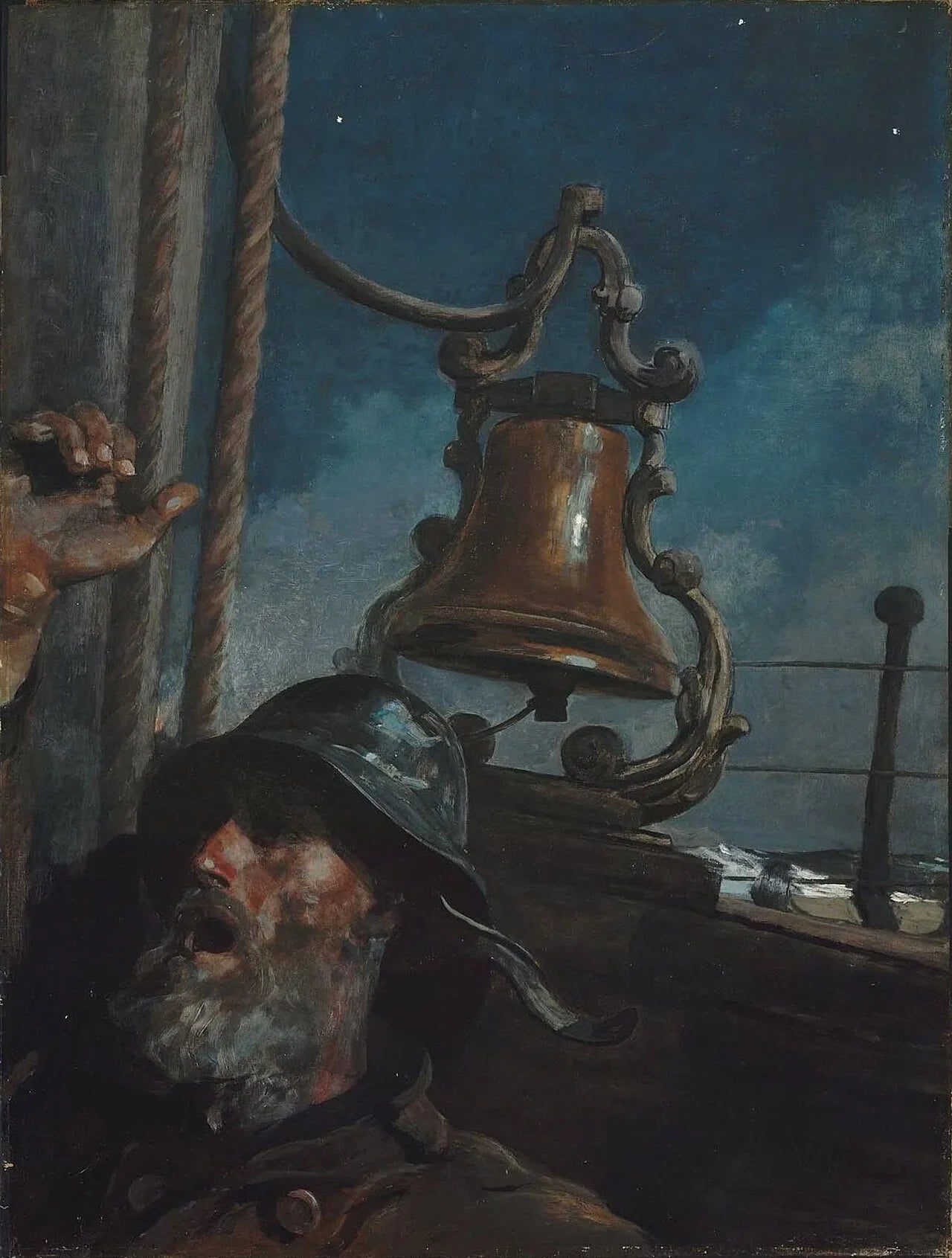 The Lookout – « Tout va bien » - Winslow Homer image 1 copie peinte à la main à l’huile