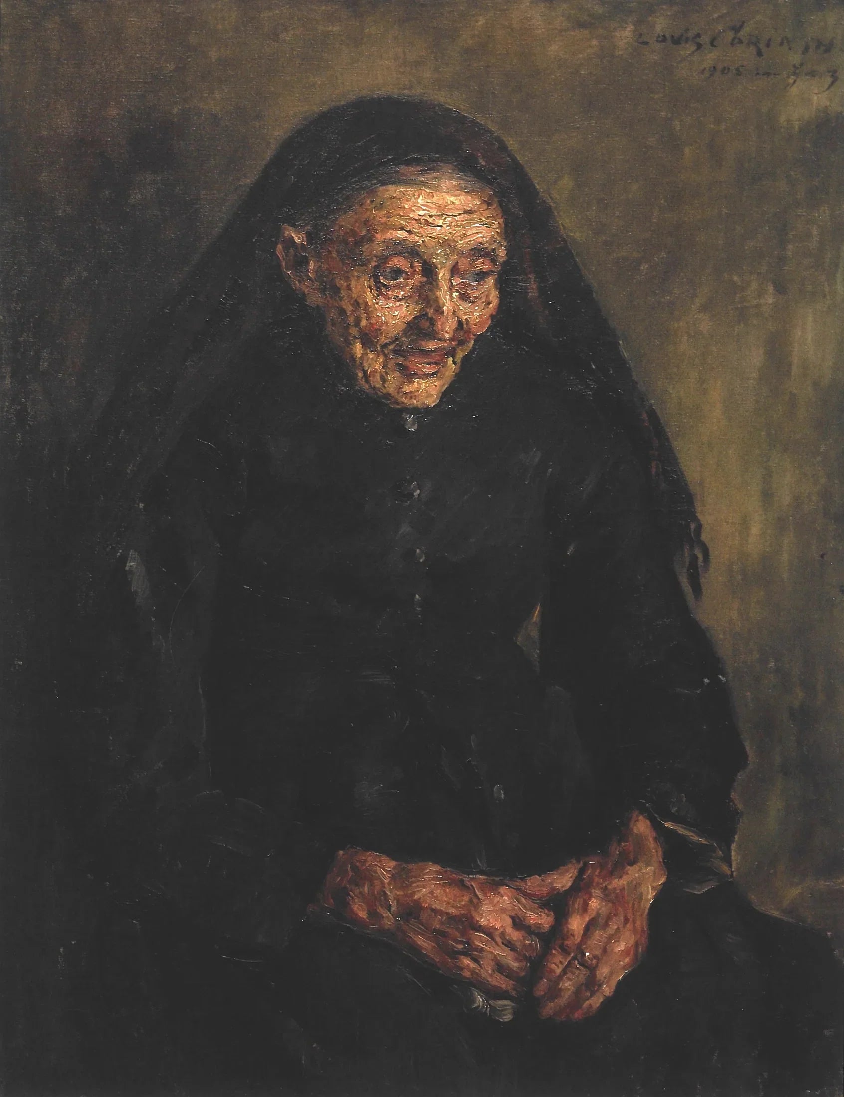 The Octogenarian - Lovis Corinth image 1 copie peinte à la main à l’huile