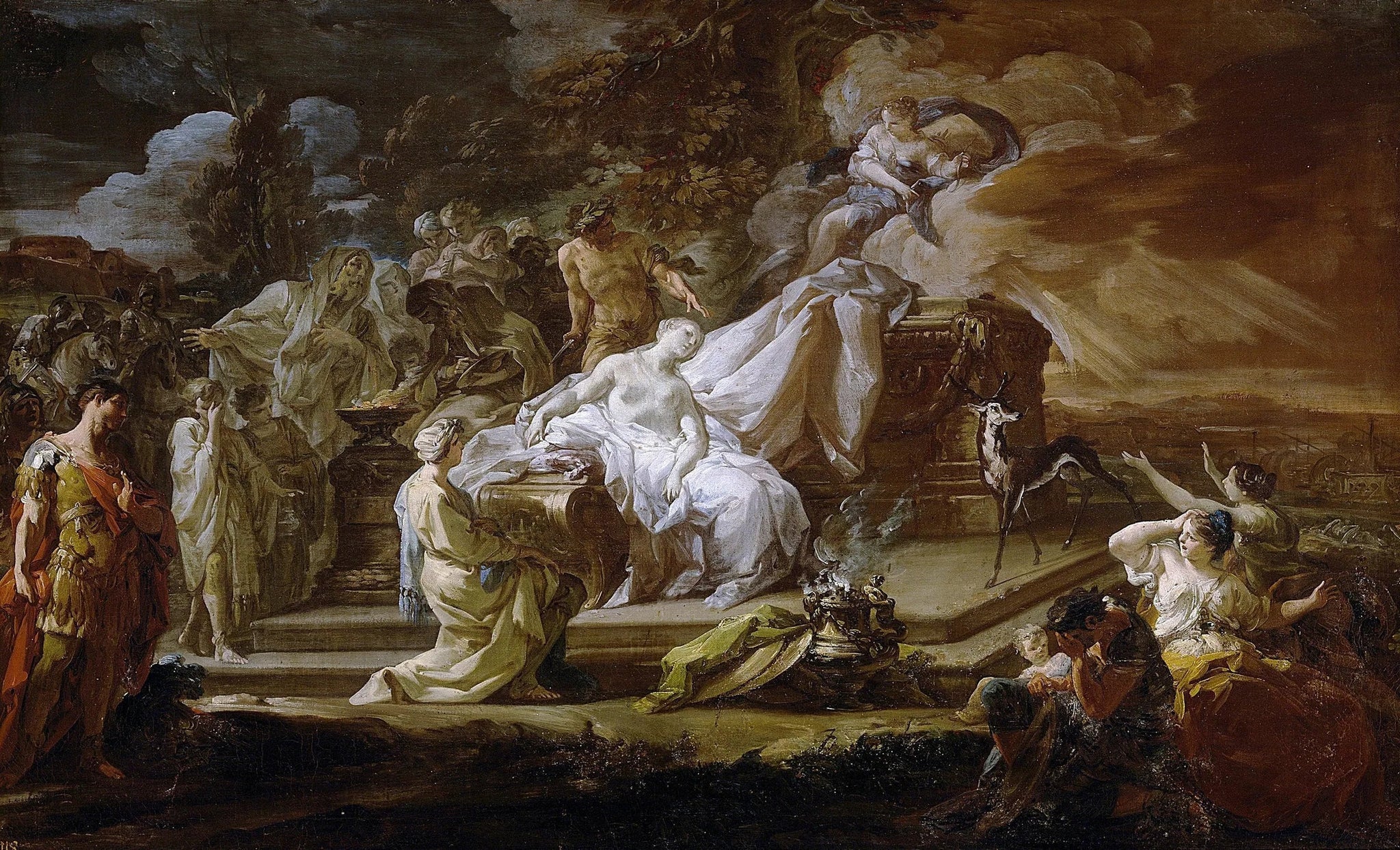 The Sacrifice of Iphigenia - Corrado Giaquinto image 1 copie de tableau peinte à la main
