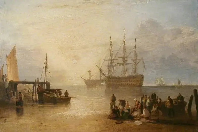 The Sun Setting through Vapour - J. M. W. Turner image 1 copie de tableau peinte à la main
