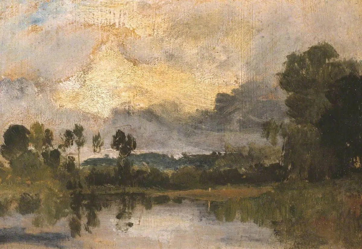 The Thames near Windsor - J. M. W. Turner image 1 reproduction artisanale de tableau