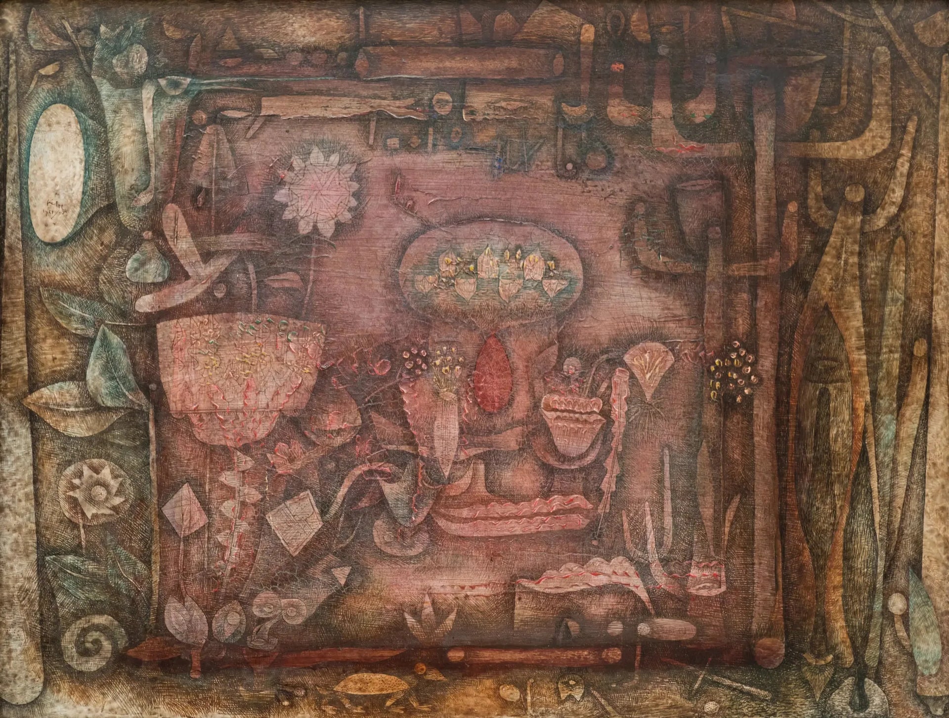 Théâtre botanique - Paul Klee image 1 reproduction artisanale de tableau