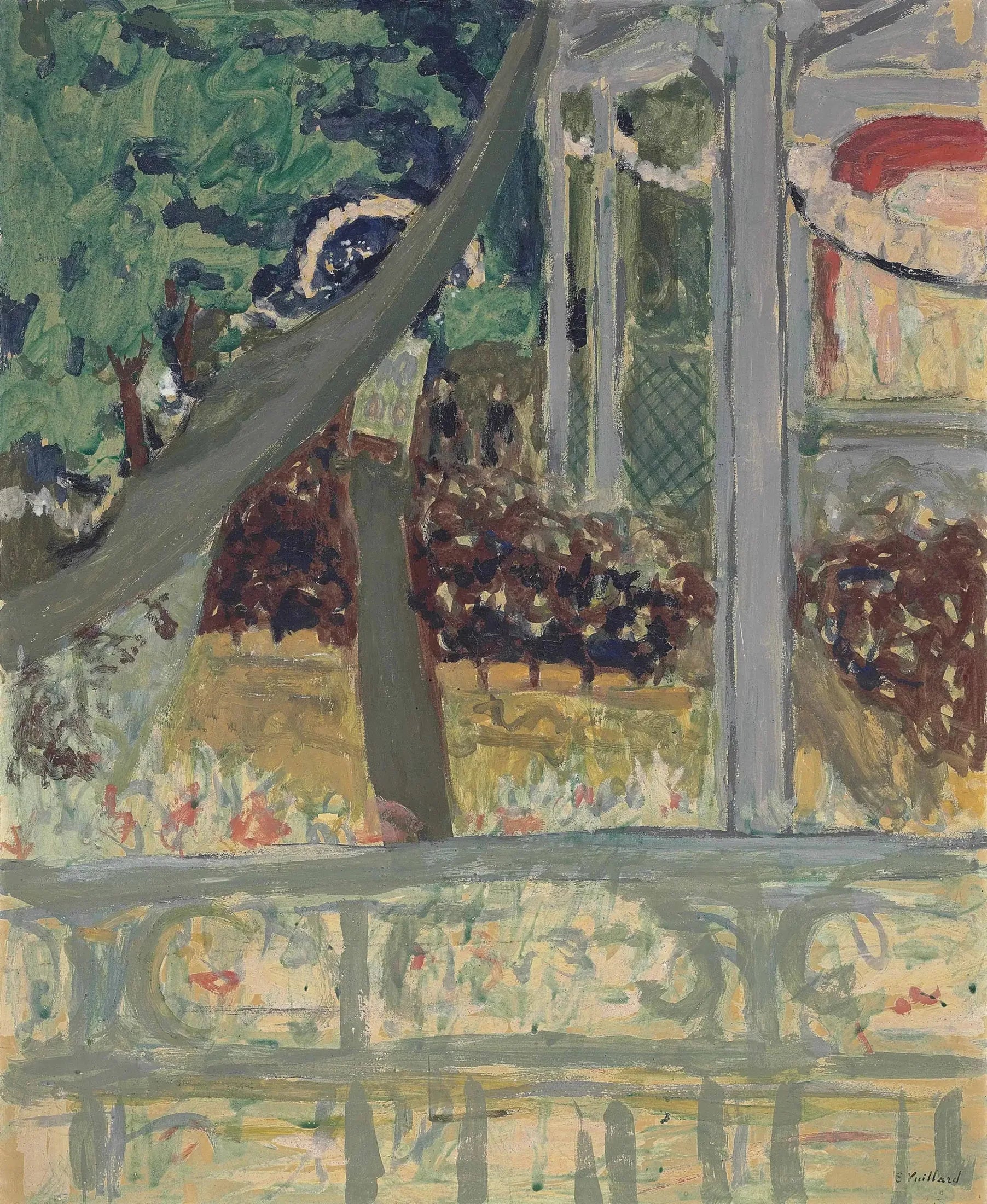 Théâtre de plein air (le kiosque) - Édouard Vuillard image 1 reproduction artisanale de tableau